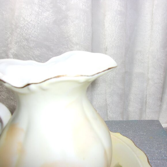 H-266 CHADWICK PORCELAIN DECORATIVE PITCHER AND BASIN - Picture 7 of 15